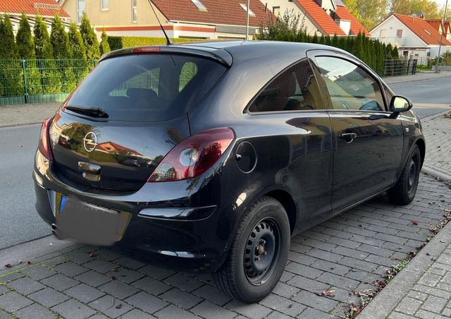 Opel Corsa 2 Sitzer, schwarze rot