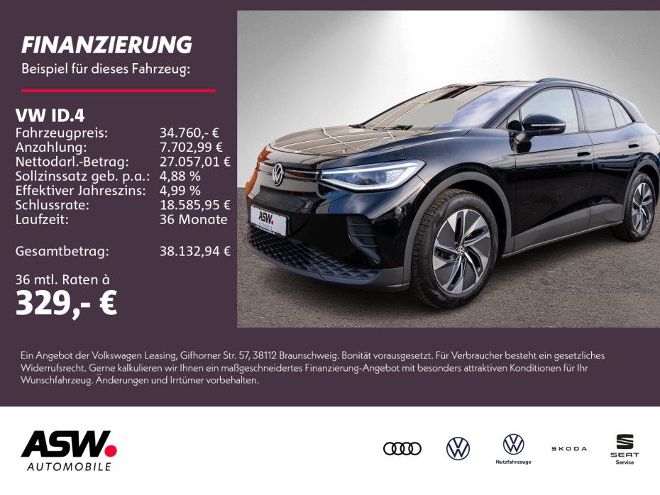 Volkswagen ID.4 Pure Performence LED NAVI AHK WÄRMEPUMPE