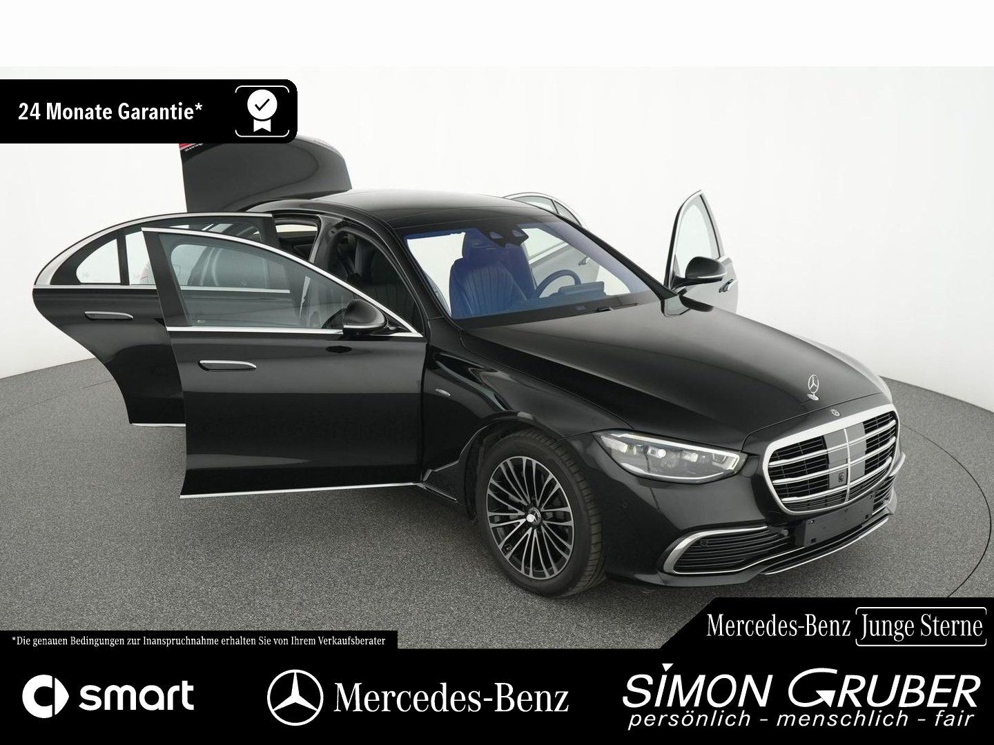 Fahrzeugabbildung Mercedes-Benz S 580 e 4M lang Pano Burm Ambi Airmatic Guard360