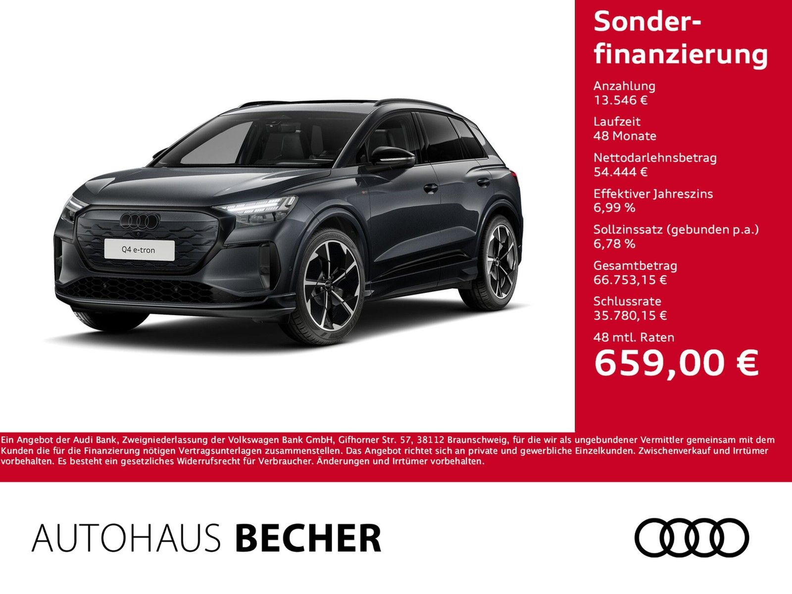 Audi Q4 e-tron S line quattro 220 kW /AHK/Navi/Matrix