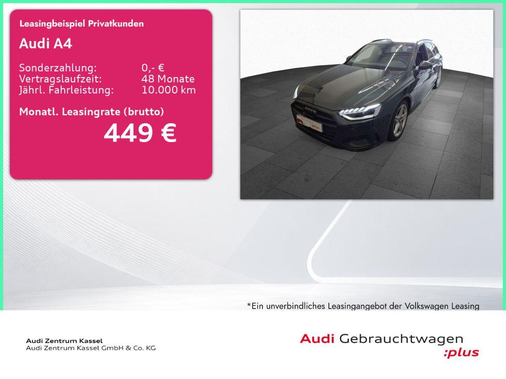 A4 Av. 40 TDI S line LED Kamera SitzHZG  Carplay