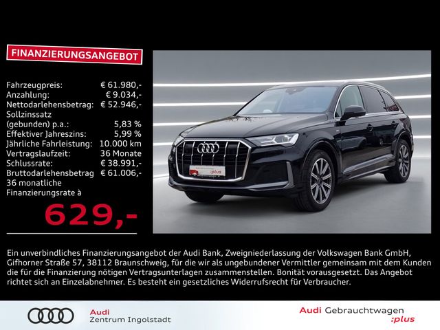 Audi Q7 50 TDI qu STHZG AHK HuD ACC LUFT 20" S line