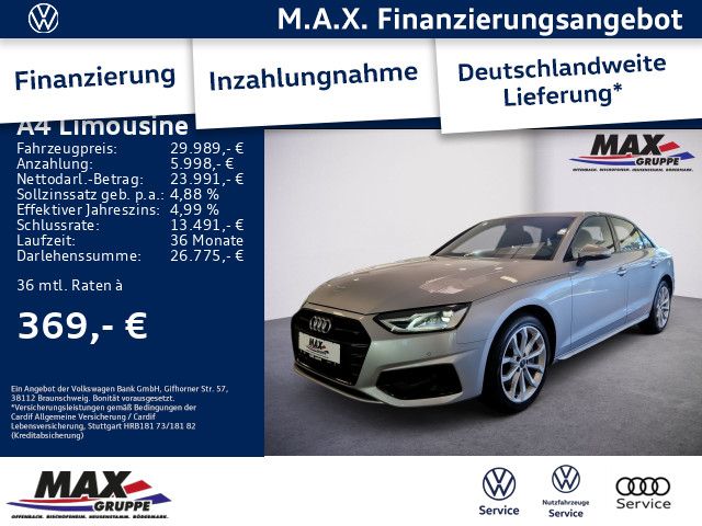 A4 Limousine 40 TDI ADVANCED LED+OPTIK+VC+KAMERA