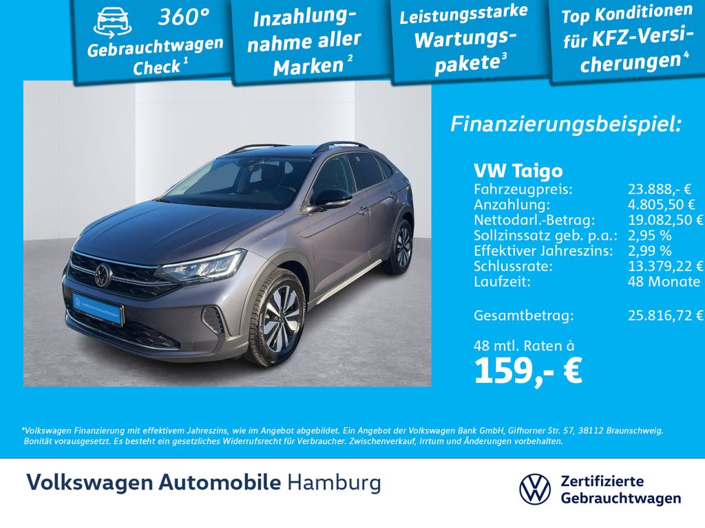 Taigo 1.0 TSI Goal 6-Gang LED Kamera Sitzhzg App