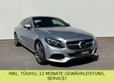 Mercedes-Benz C 220d Coupe *HUD*PANO*ACC*KEYLESS*RFK*UVM - silberne Mercedes-Benz C 220