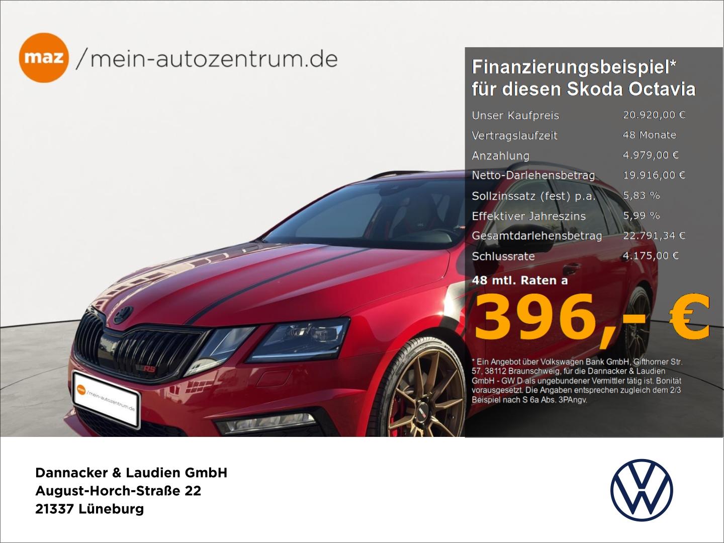 Skoda Octavia Combi 2.0 TSI RS Alu LED Navi Virtual-Co