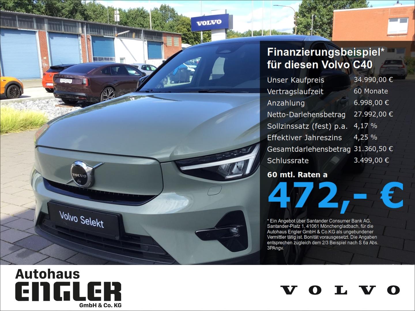 Volvo C40 Ultimate Recharge Pure Electric Stdhzg. Cam