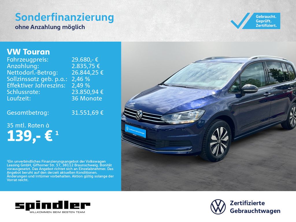 Touran Comfortline 1.5 TSI / Navi, CarPlay, RFK
