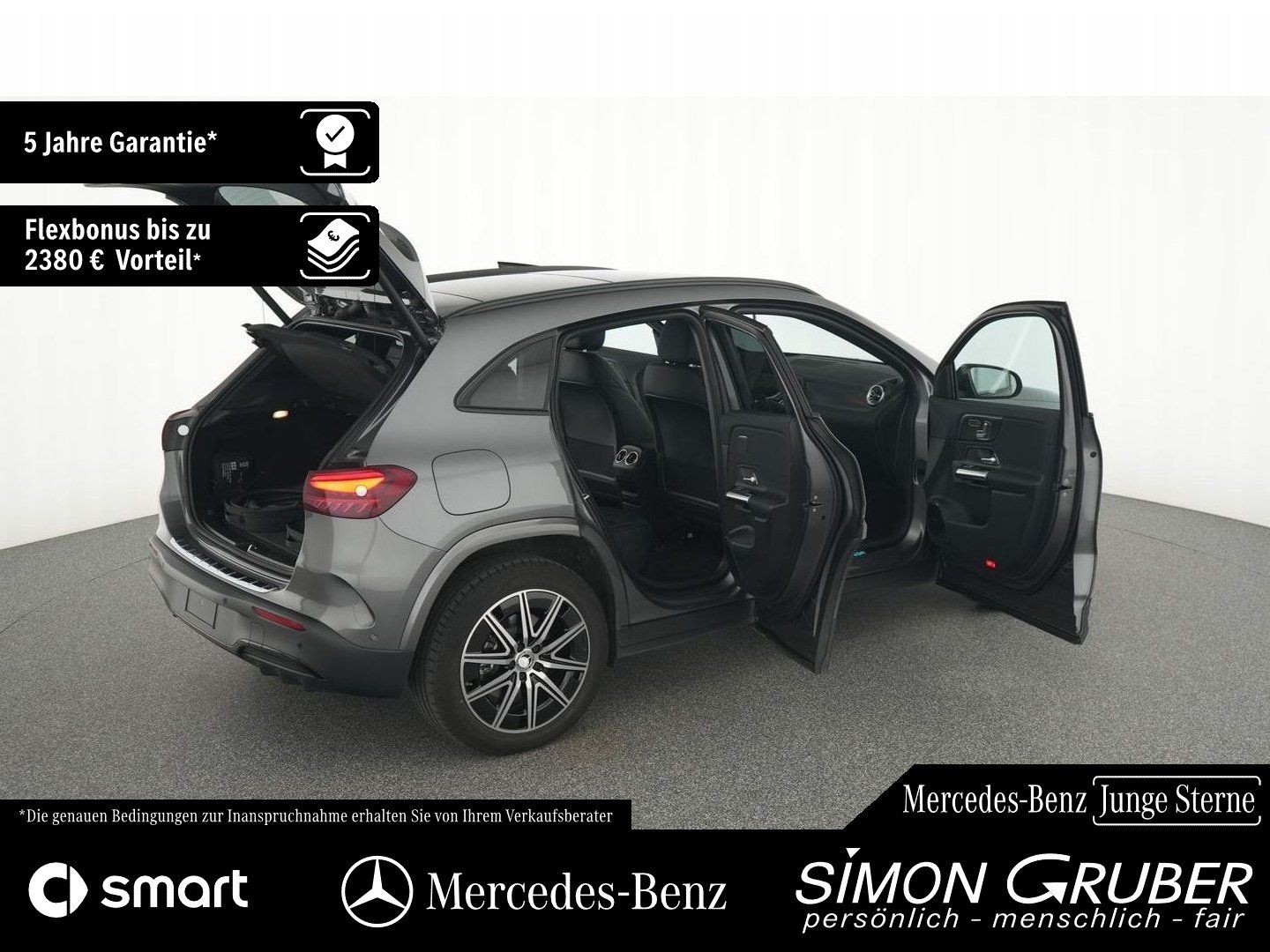 Fahrzeugabbildung Mercedes-Benz EQA 250+ AMG Night Pano Burm HUD Leder 360 AHK