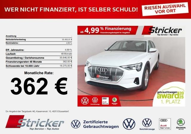 AUDI e-tron 55 quattro 362,-ohne Anzahlung Navi Pano