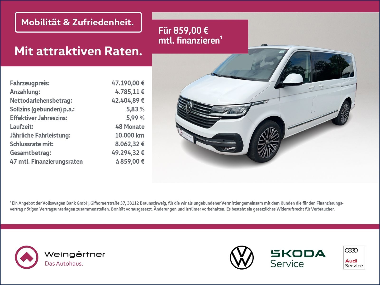 T6.1 Multivan Highline 2.0 TDI 4Motion, Navi, Zu