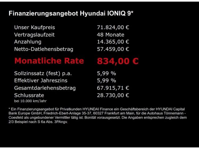 IONIQ 9 UNIQ 110kWh 4WD 6-SITZER+NAVI+360 GRAD K