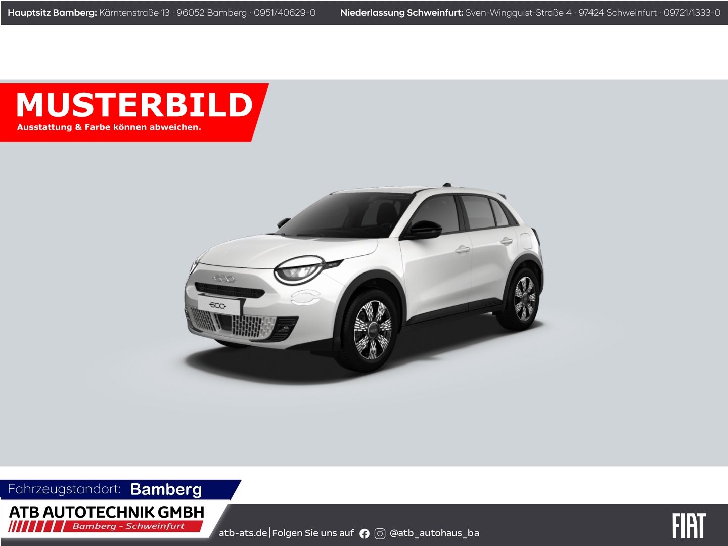 Fahrzeugabbildung Fiat 600 Hybrid Business Edition LMF ALWETTER PDC, Na