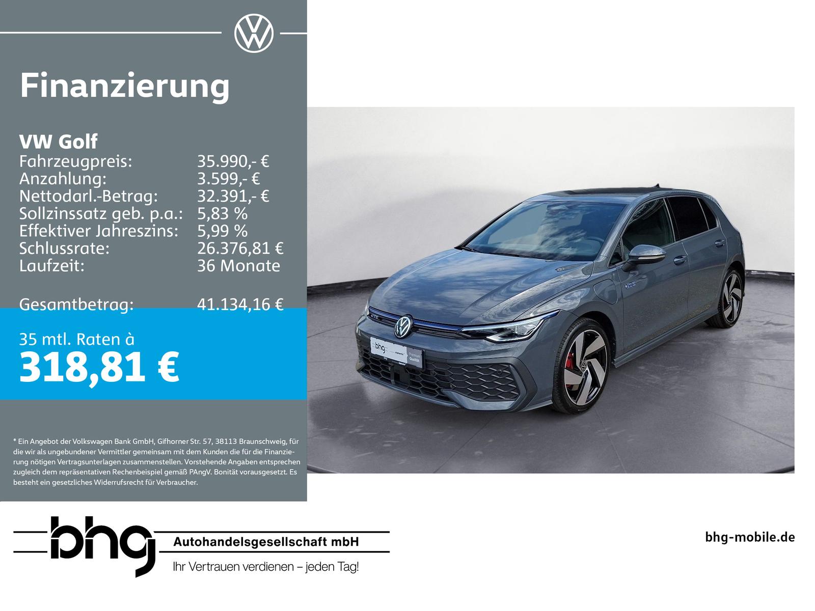 Volkswagen Golf GTE 1.5 eHybrid DSG AHK HUD MatrixLED ACCTr
