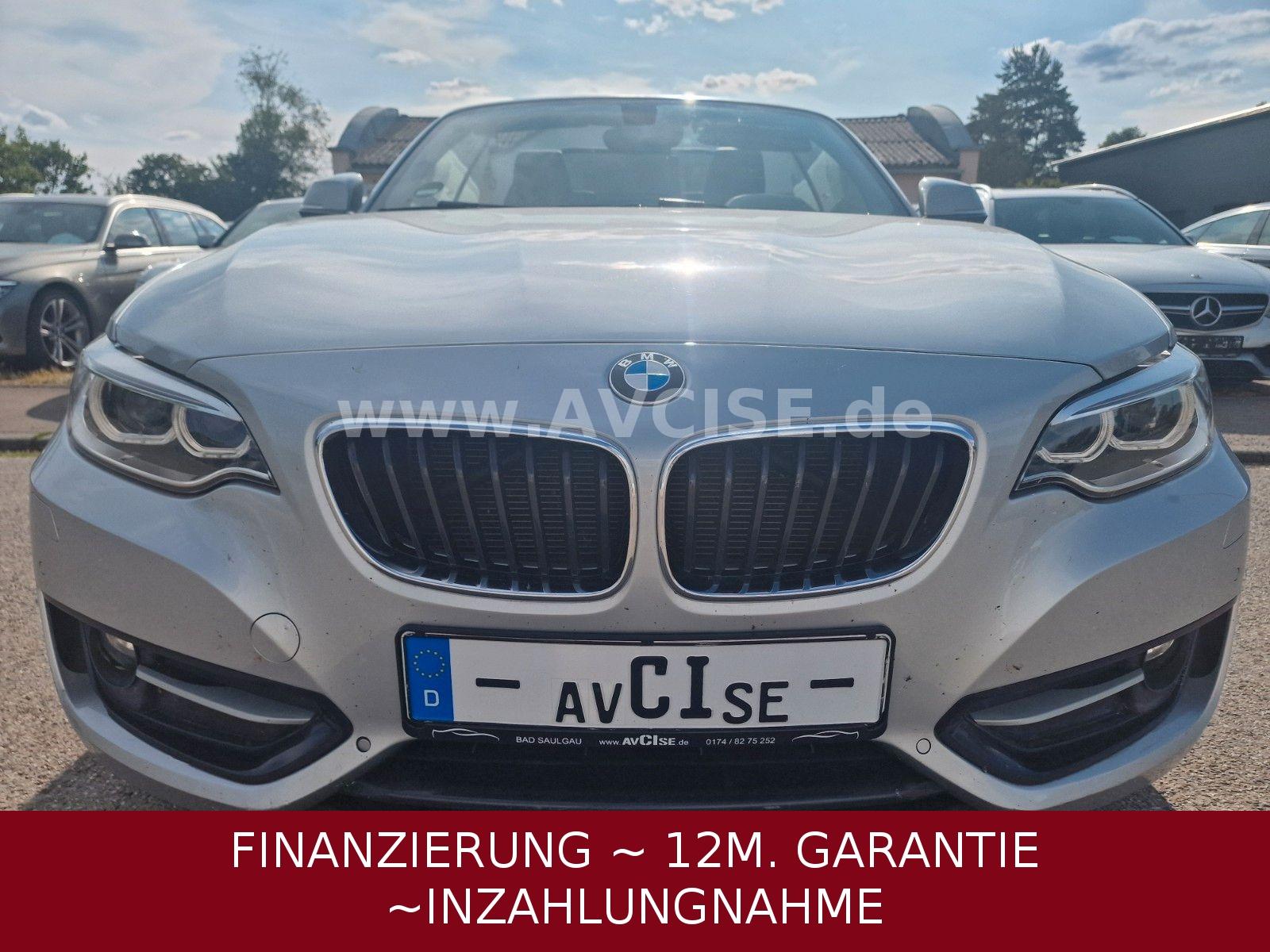 BMW 218d Cabrio Sport Line *2.HD~TÜV04/28~KD NEU*