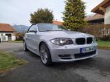 BMW 125i Cabrio Automatik , Topausstattung - silberne BMW 125