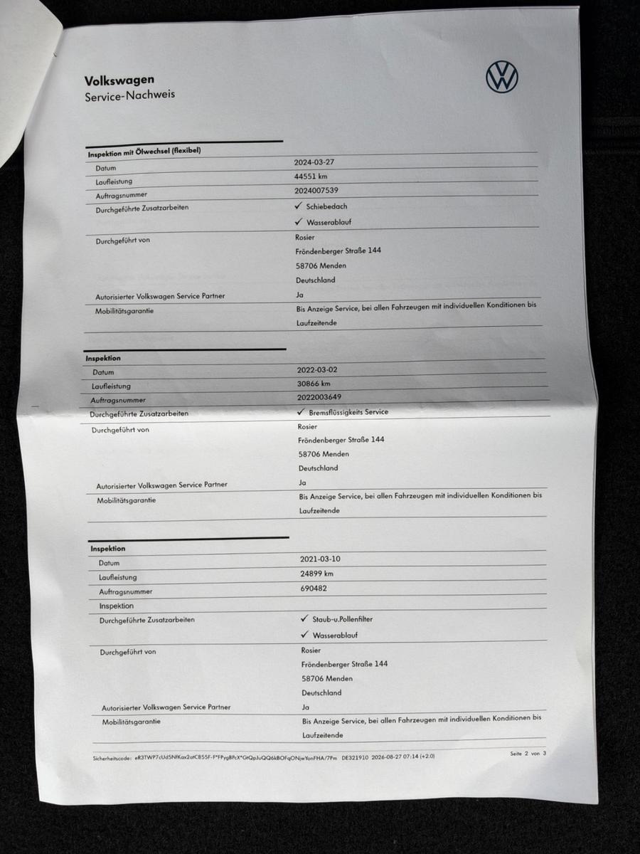 Volkswagen Touran 2.0 TDI, Highline, R-Line-Paket 1. Hand