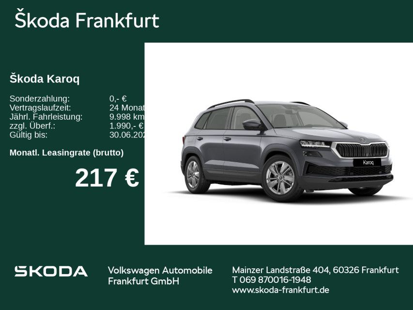 Skoda Karoq Selection 1,5 TSI DSG AHK/ Parken/ Winter