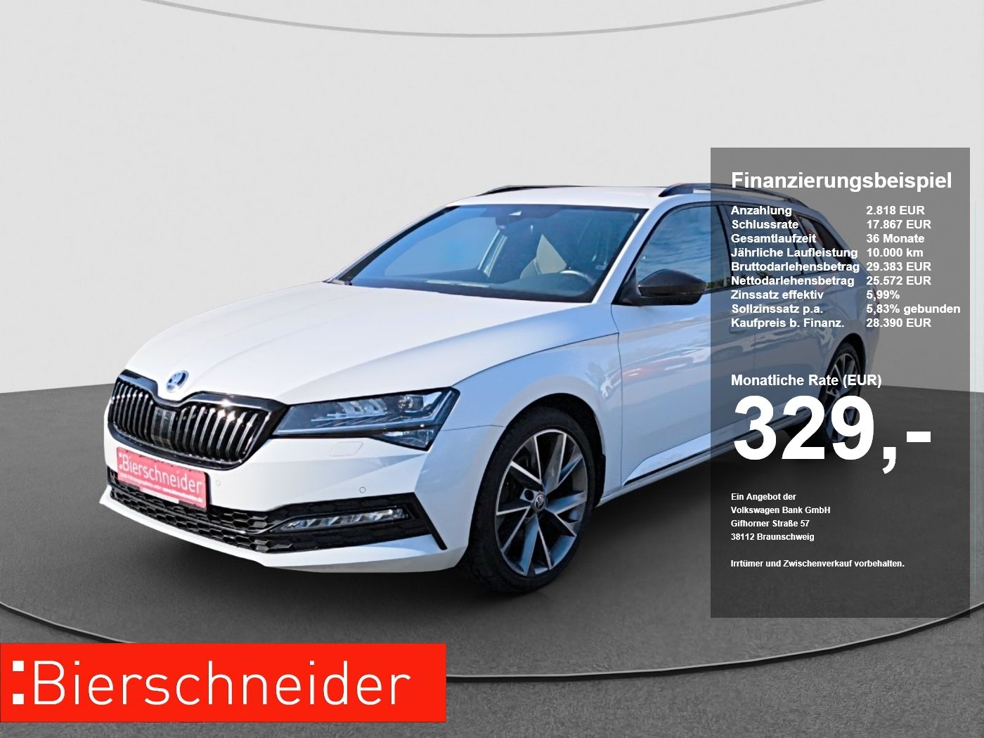 Skoda Superb Combi 2.0 TDI DSG Sportline NAVI AHK RFK