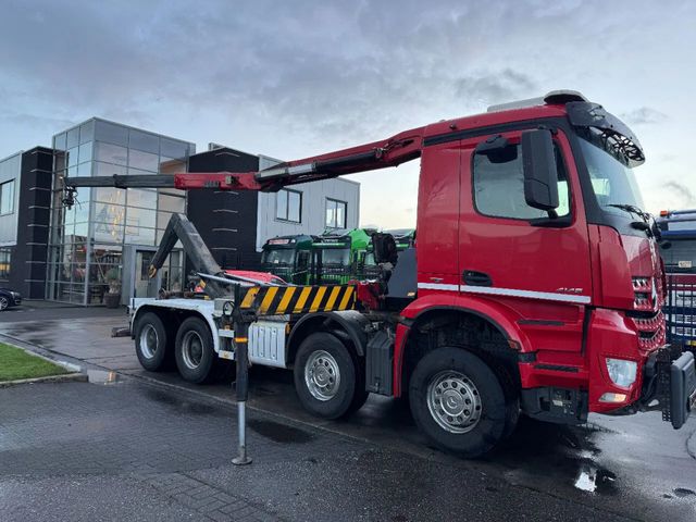 Mercedes-Benz Arocs 4145 8X4 - HMF 2243-Z2 CRANE + REMOTE + HY