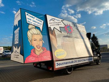 Fahrzeugabbildung Mercedes-Benz Sprinter Werbebanner mit Ihrer Werbung