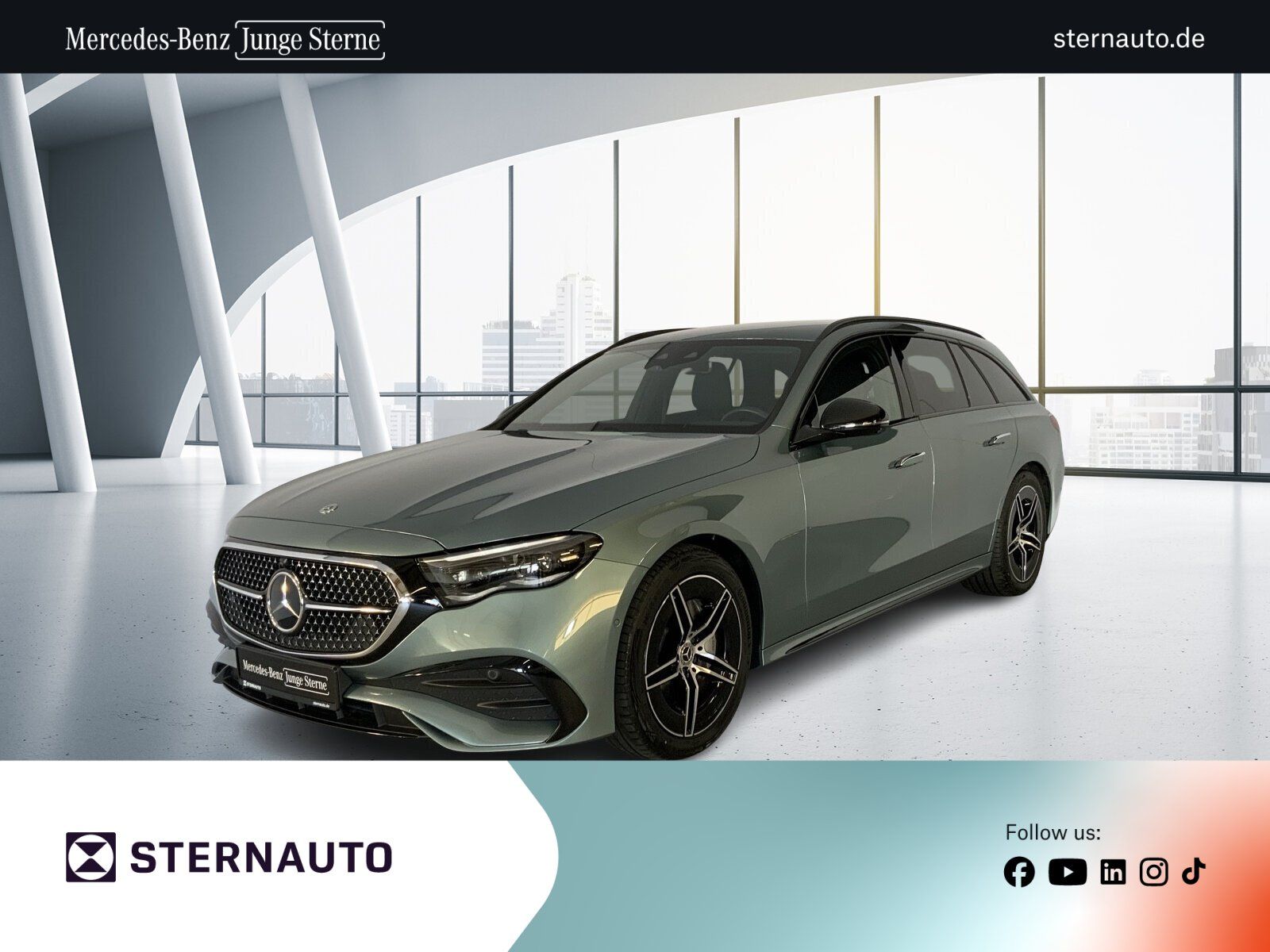 Mercedes-Benz E 220 d T AMG Night Distro 360Cam Digi-Light AHK