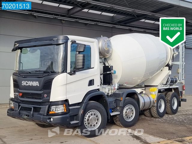 Scania P380 8X4 NEW! Manual Big-Axle 10m3 mixer Steelsu