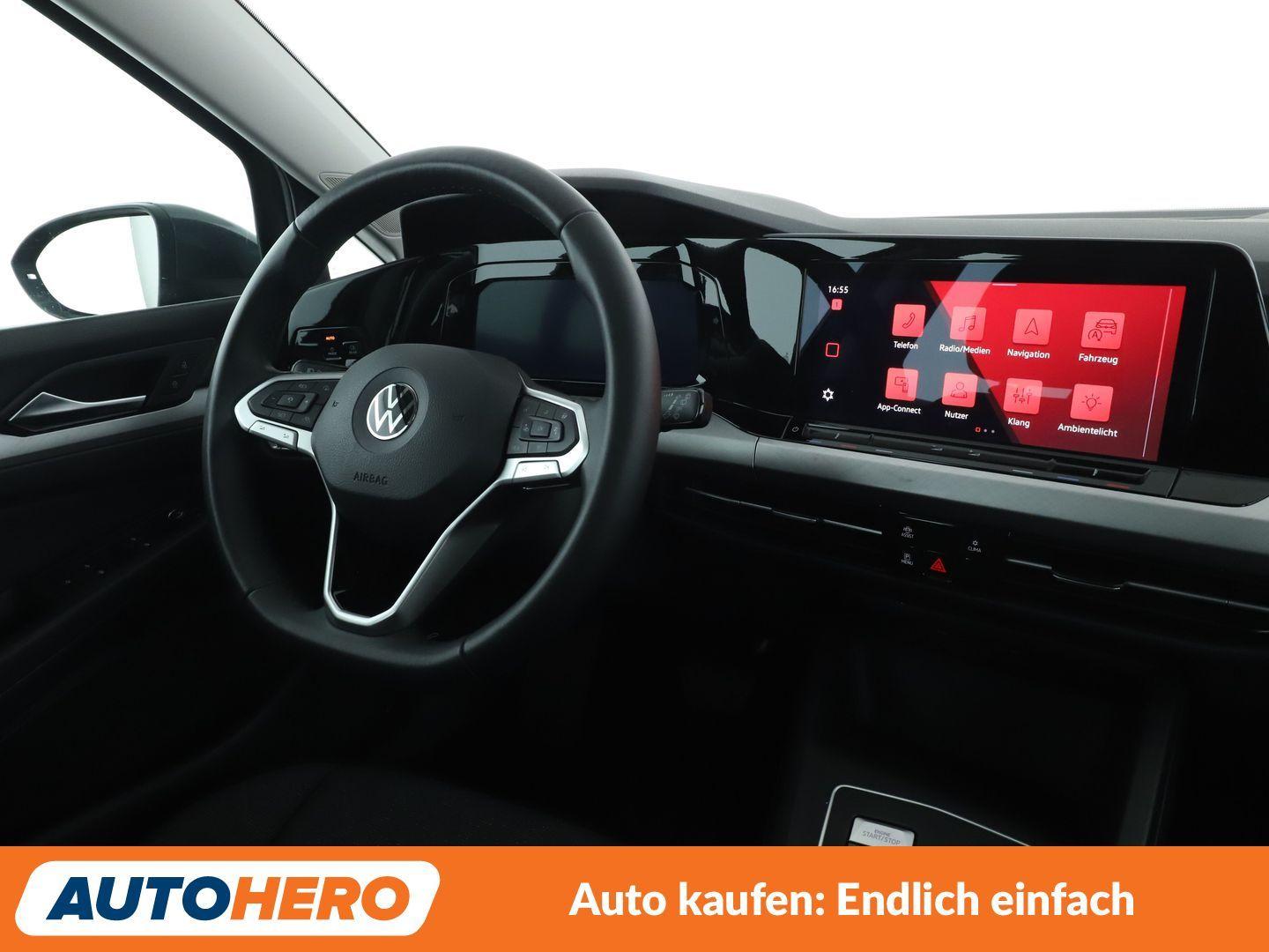 Volkswagen Golf VIII 1.0 eTSI Life Aut.*NAVI*LED*ACC*, миниатюра 12
