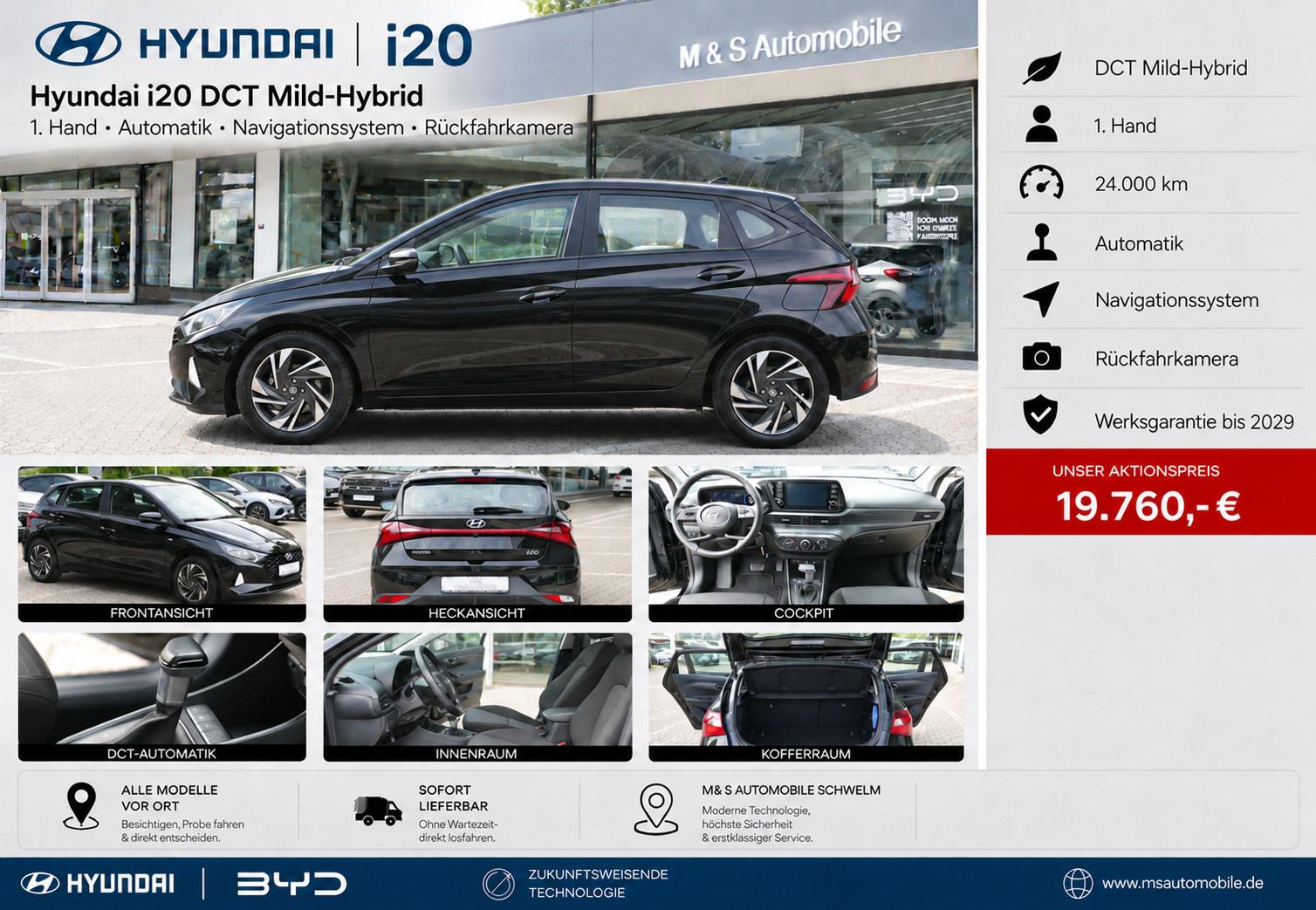 Hyundai i20 DCT Mild-Hybrid *1.Hand-Navi-Cam-Automatik*