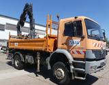 Mercedes-Benz ATEGO 1828 4X4 MEILER + HIAB KRAN 144 FS-3 - Mercedes-Benz Atego 18