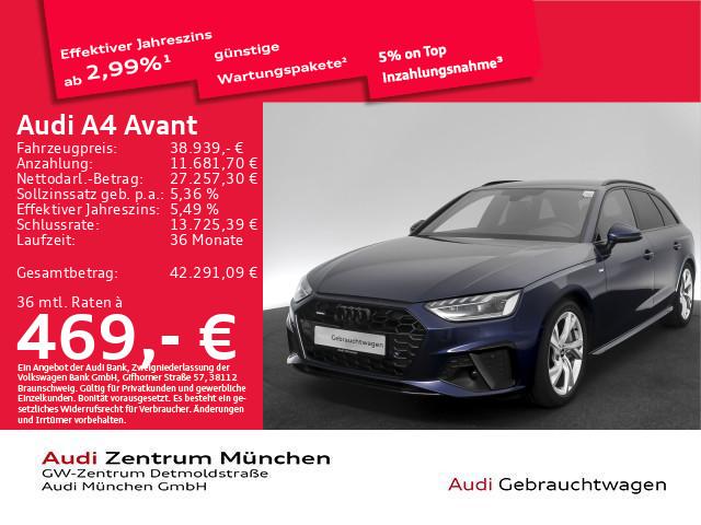 Audi A4 Avant 45 TFSI qu. S tronic S line AHK/B&O/Vir