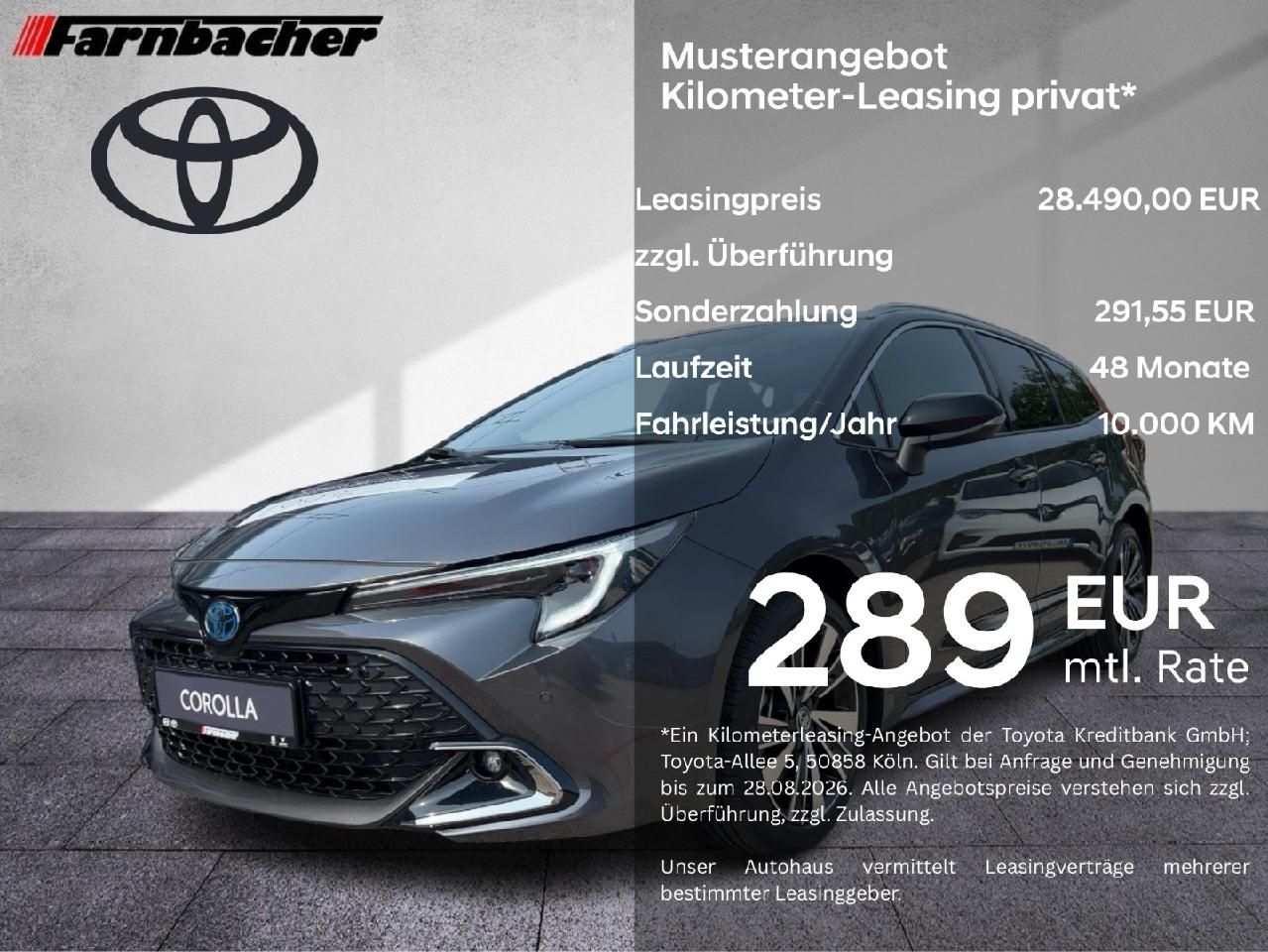 Fahrzeugabbildung Toyota Corolla 2,0 TS Hybrid Teamplayer *Technikpaket*