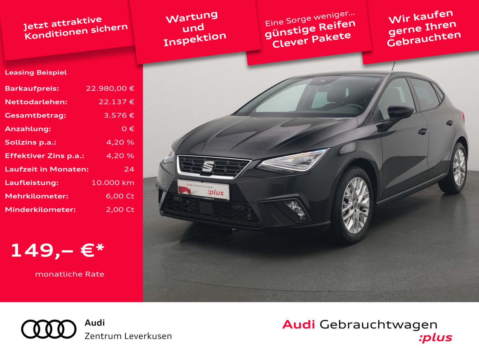 Seat Ibiza FR LED NAVI VIRT KAM CARPLAY LED SHZ PDC