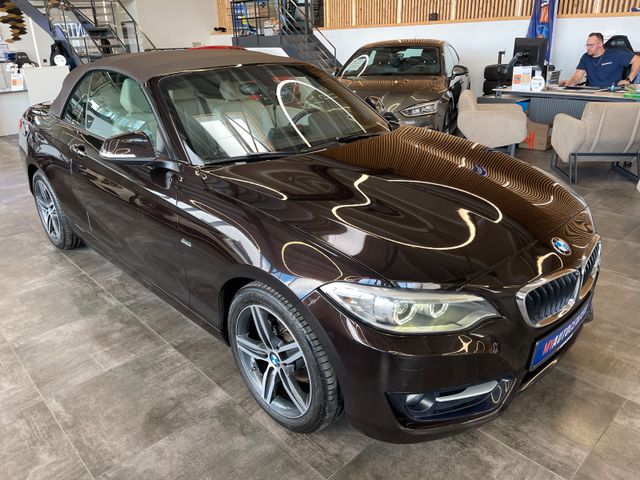 BMW 218 d Cabrio Sport Line *AHK*SHZ*Klima*Navi*