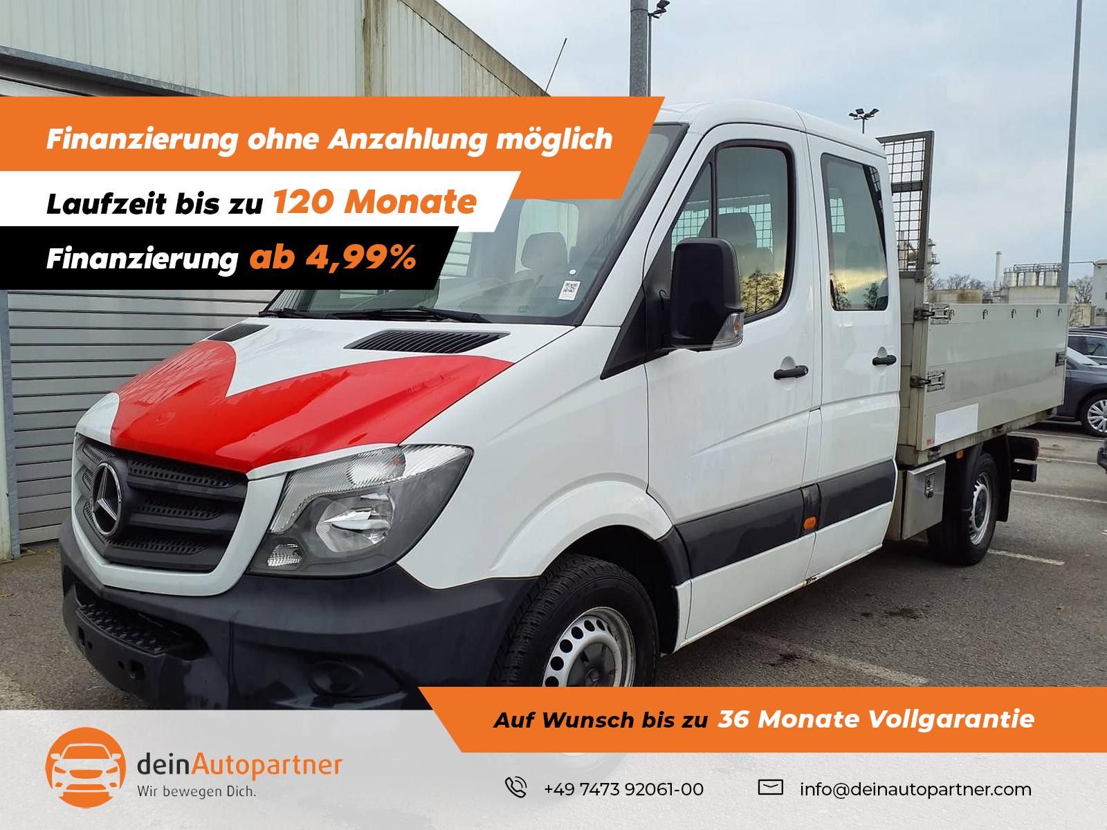 MERCEDES-BENZ Sprinter II 314 CDI Pritsche DoKa LEDER/STHZ/KLI