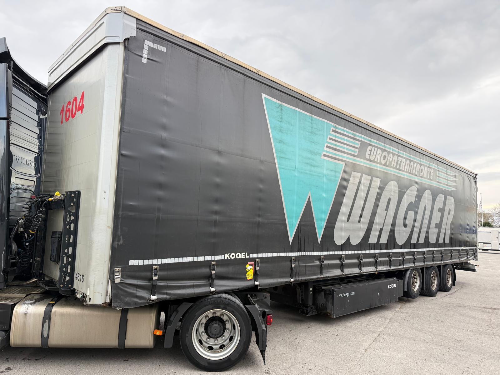 Kögel  3 Achs Mega Lift Pal.-Kasten Hubdach TÜV09/2026