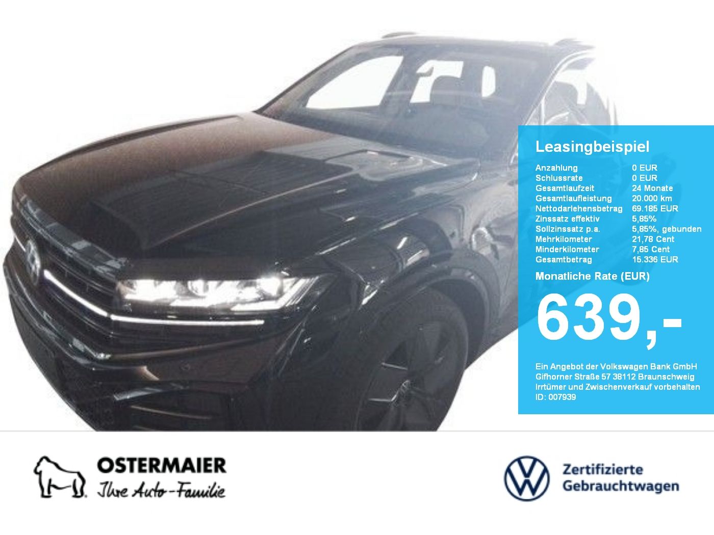 Volkswagen Touareg R-LINE BLACK STYLE 3.0TDI 286PS NP.114T