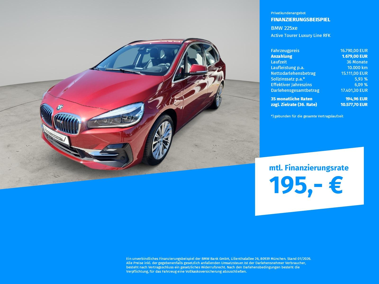 BMW 225xe Active Tourer Luxury Line RFK