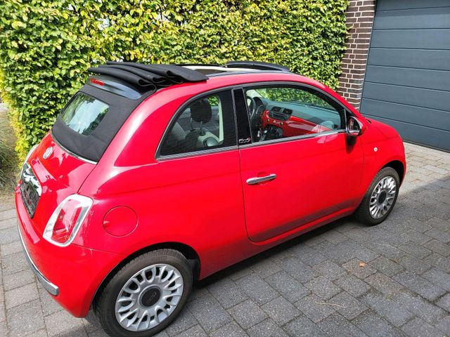 Fiat 500C Cabrio Automatik Klima PDC Rot