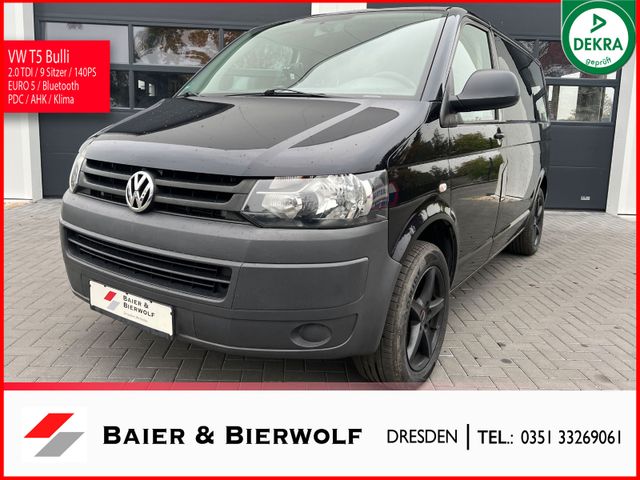 Volkswagen T5 Transporter 9 Sitzer Klima Kamera PDC AHK St.