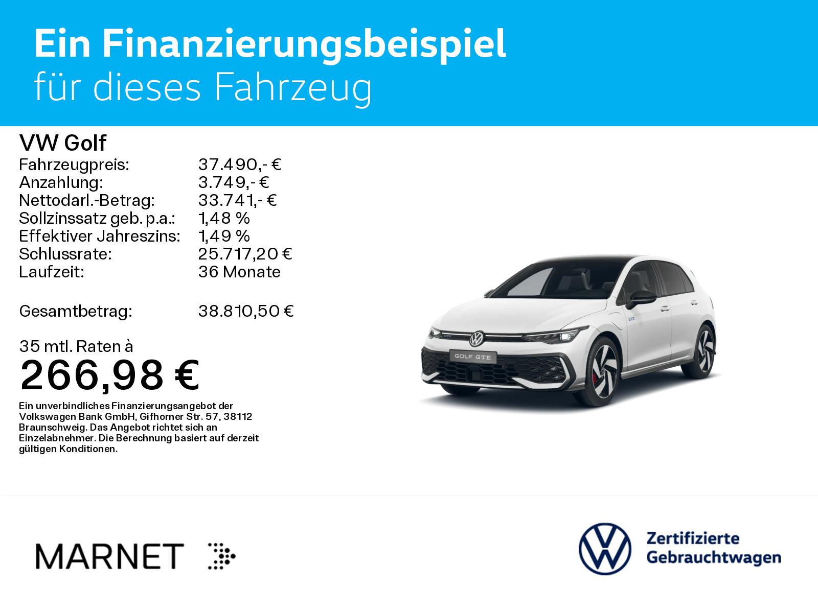 Volkswagen Golf VIII 1.5 TSI eHybrid GTE Black Style Navi*A