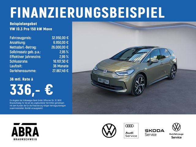 VW ID.3 Pro 150 kW Move IQ.LIGHT+NAV+ACC+CAM