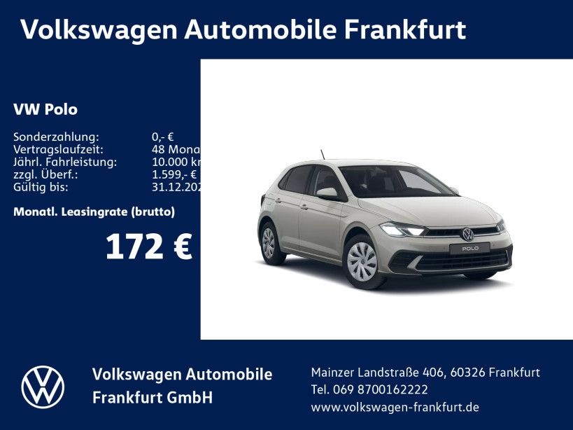 Volkswagen Polo Life 1,0 l 59 kW (80 PS) 5-Gang