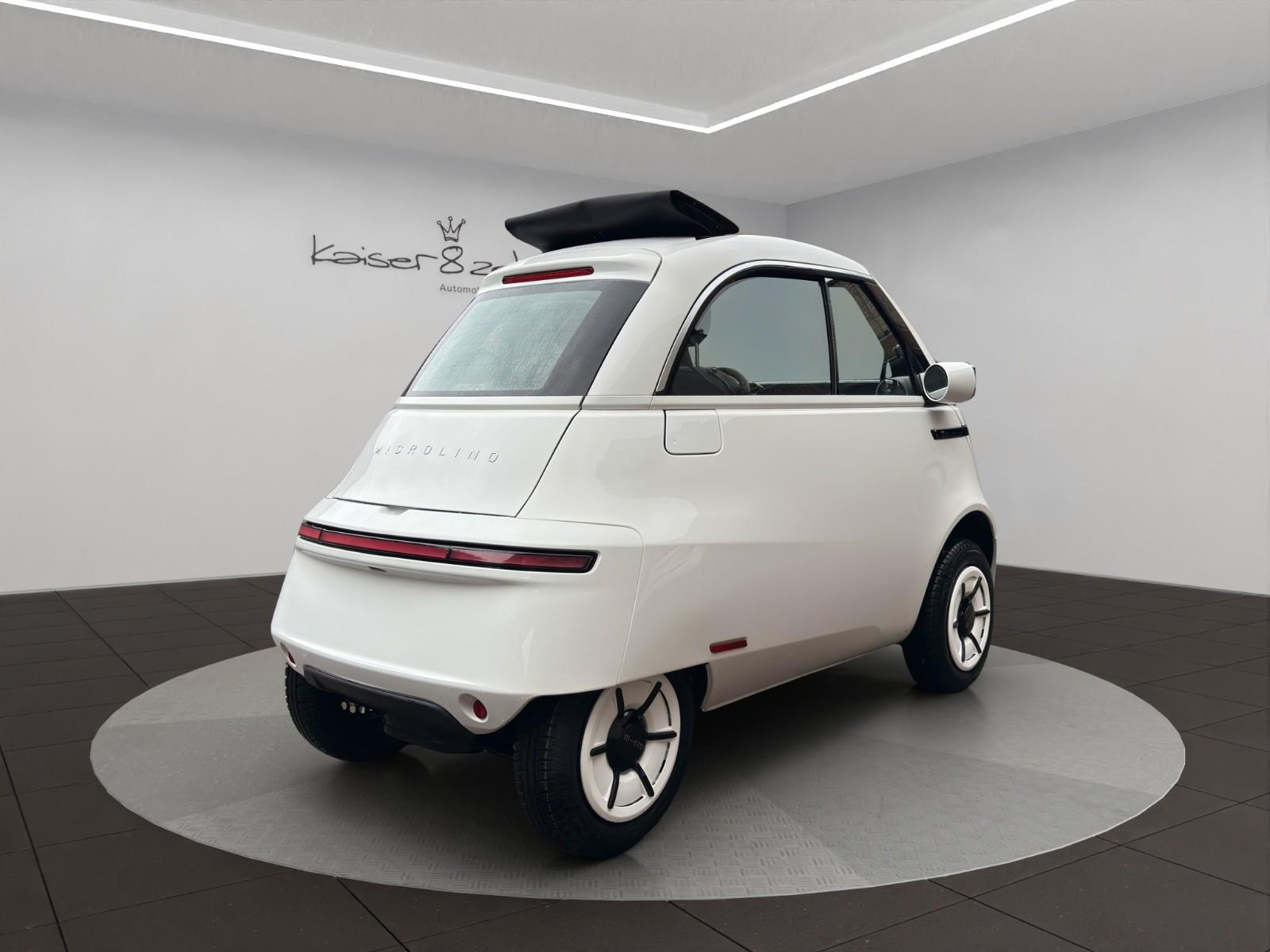 Microlino L7 Santorino White *1. Hand*Faltdach*