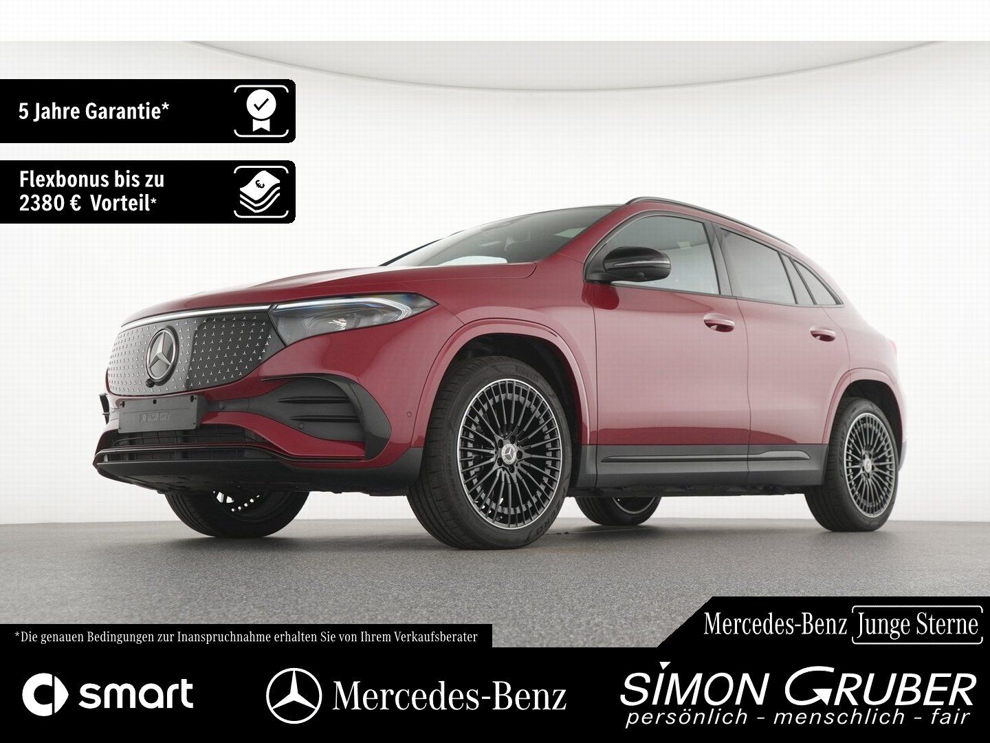 Fahrzeugabbildung Mercedes-Benz EQA 300 4M AMG Night Pano Burm HUD 360 Memory