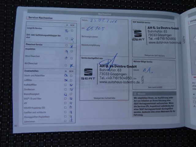 Fahrzeugabbildung Seat Leon FR/1.Hd/LED/150PS/Navi/SitzH/PDC/