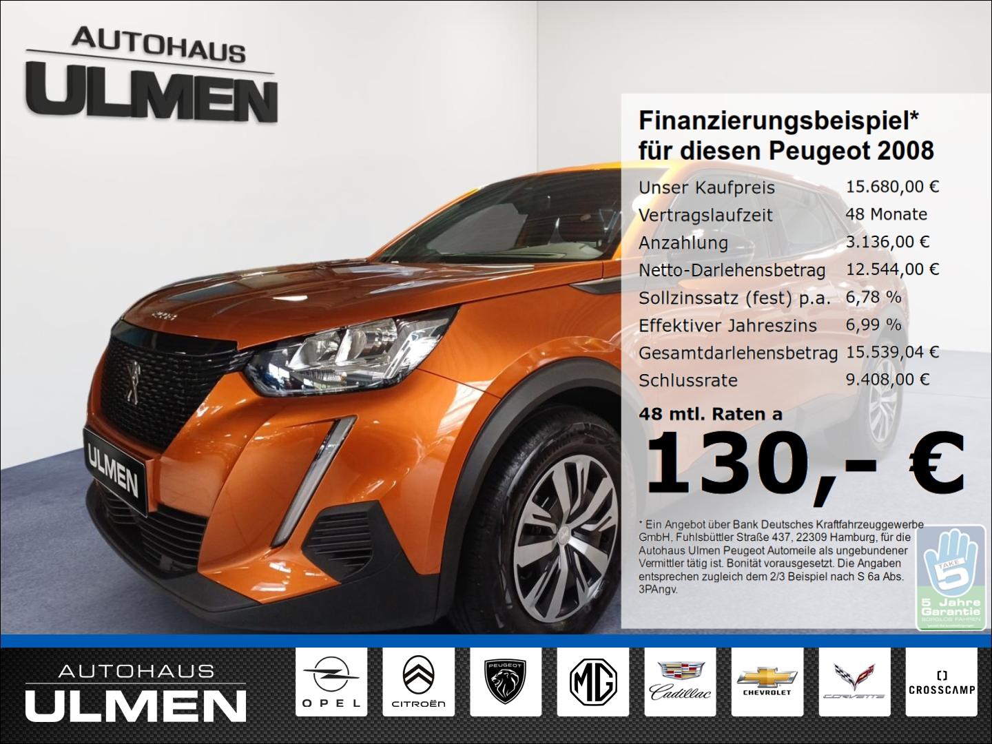 Peugeot 2008 Active Pack 100 Klimaautom DAB Spurhalteass
