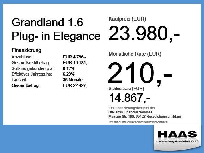 Opel Grandland 1.6 Plug- in Elegance Sitzheizung