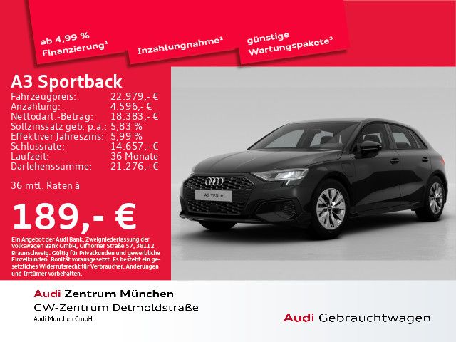 Audi A3 Sportback 40 TFSI e S tronic Virtual+/Navi+/K