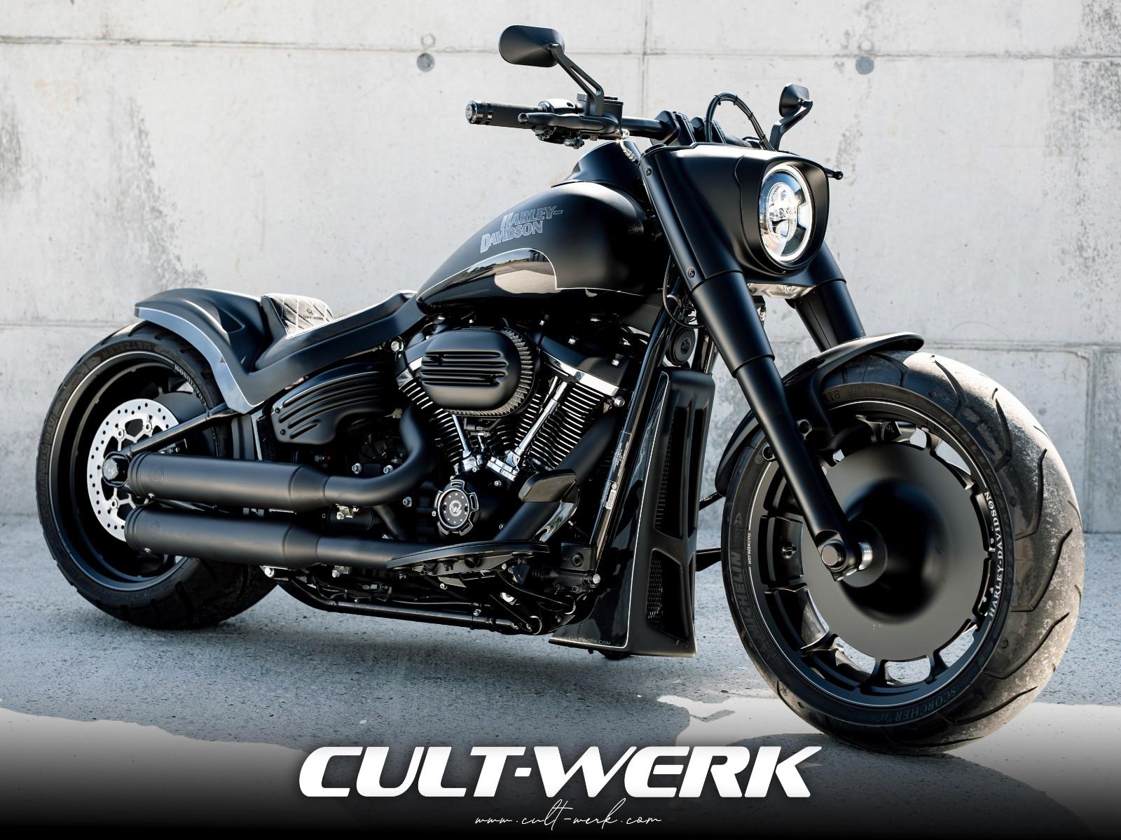 Harley-Davidson Fat Boy 114 "Black Racing"  by Cult-Werk